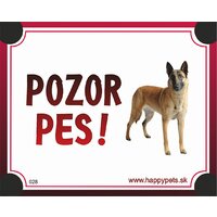 Tabulka Pozor Pes - belgický ovčiak